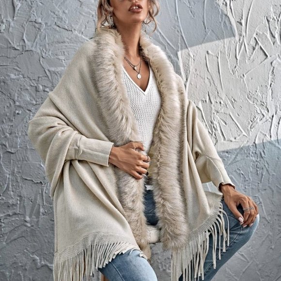 Vegan Fur Cardigan - Picture 8 of 11